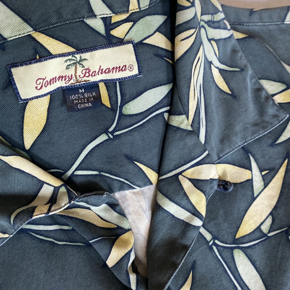 Tommy Bahama Bamboo Print Silk Shirt